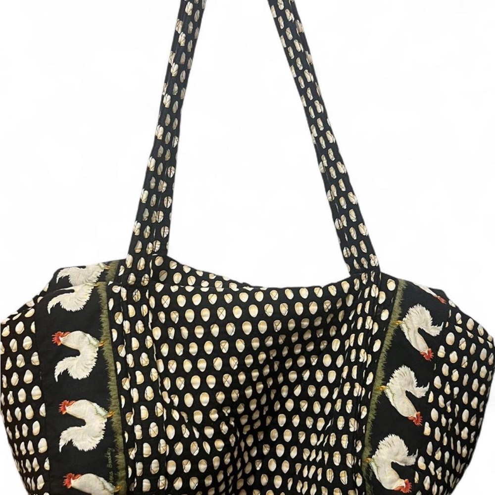 Vera Bradley Retired Rooster Pattern Duffle, Tote and Cosmetic bag.